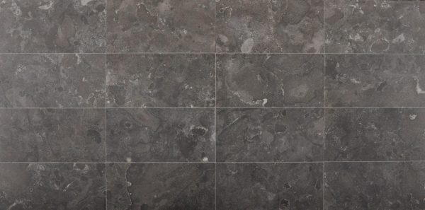 Black Honed Brushed Limestone Indoor Tiles